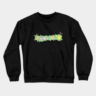 "ㅡ" Floral Letter Hangeul Crewneck Sweatshirt